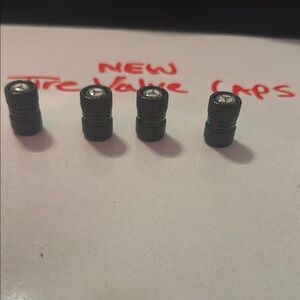 Mercedes Benz  Black Tire Valve Caps